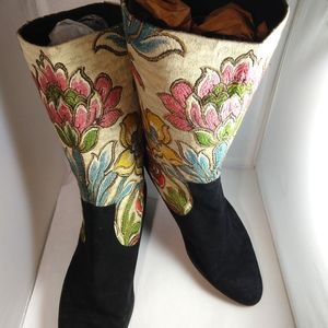 Andrea Carrano Vintage Calf Boots Sz 9A